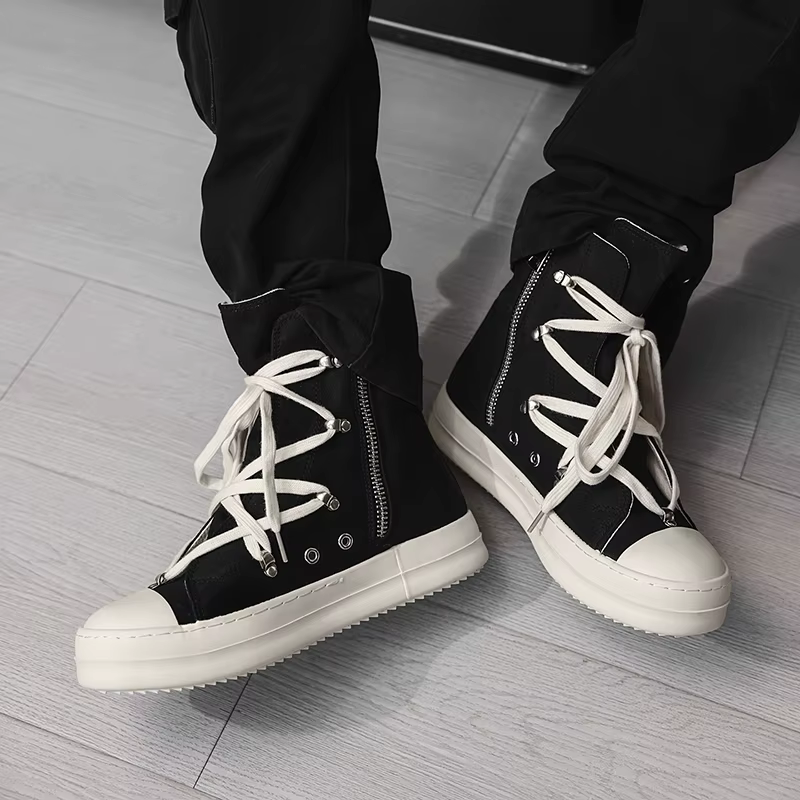 Botas Casuales de Lona para Hombre con Suela Antideslizante – Otoño - imagen 4