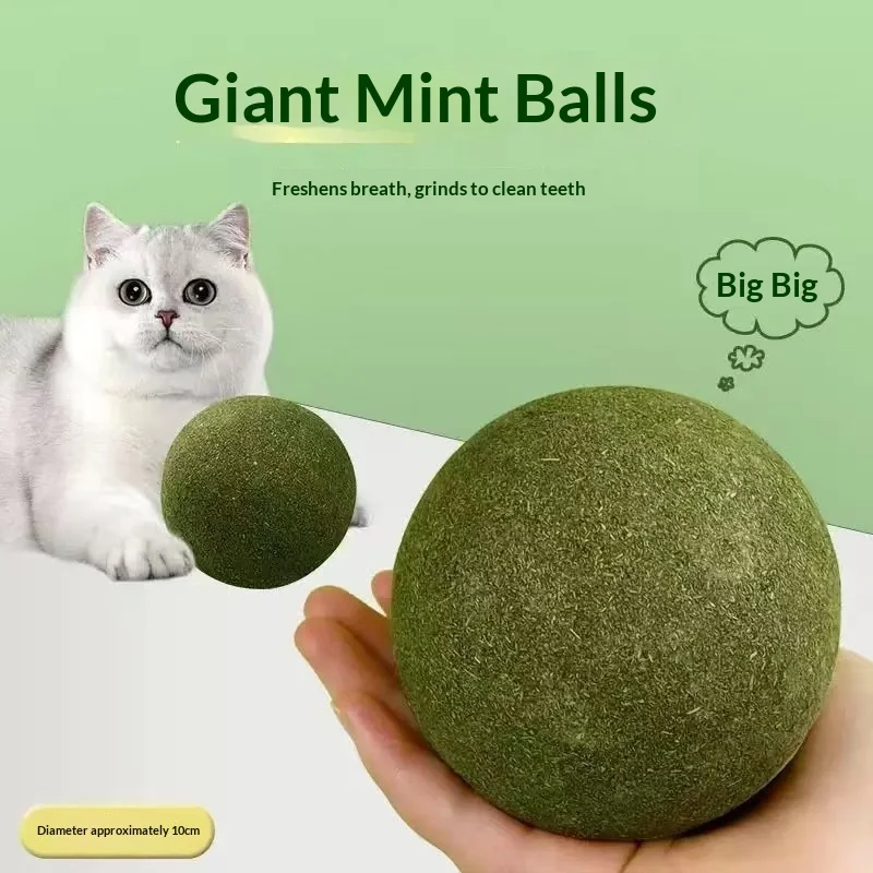 Juguete pelota catnip gigante antiestrés para gatos y autojuego - imagen 3