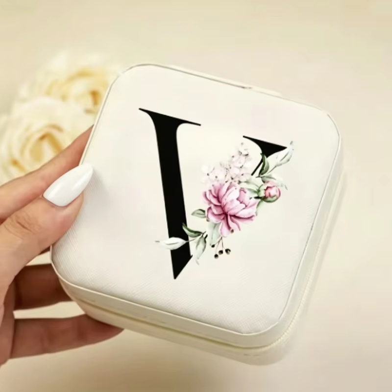 Estuche de joyas con cierre A-Z – Caja organizadora elegante - imagen 5