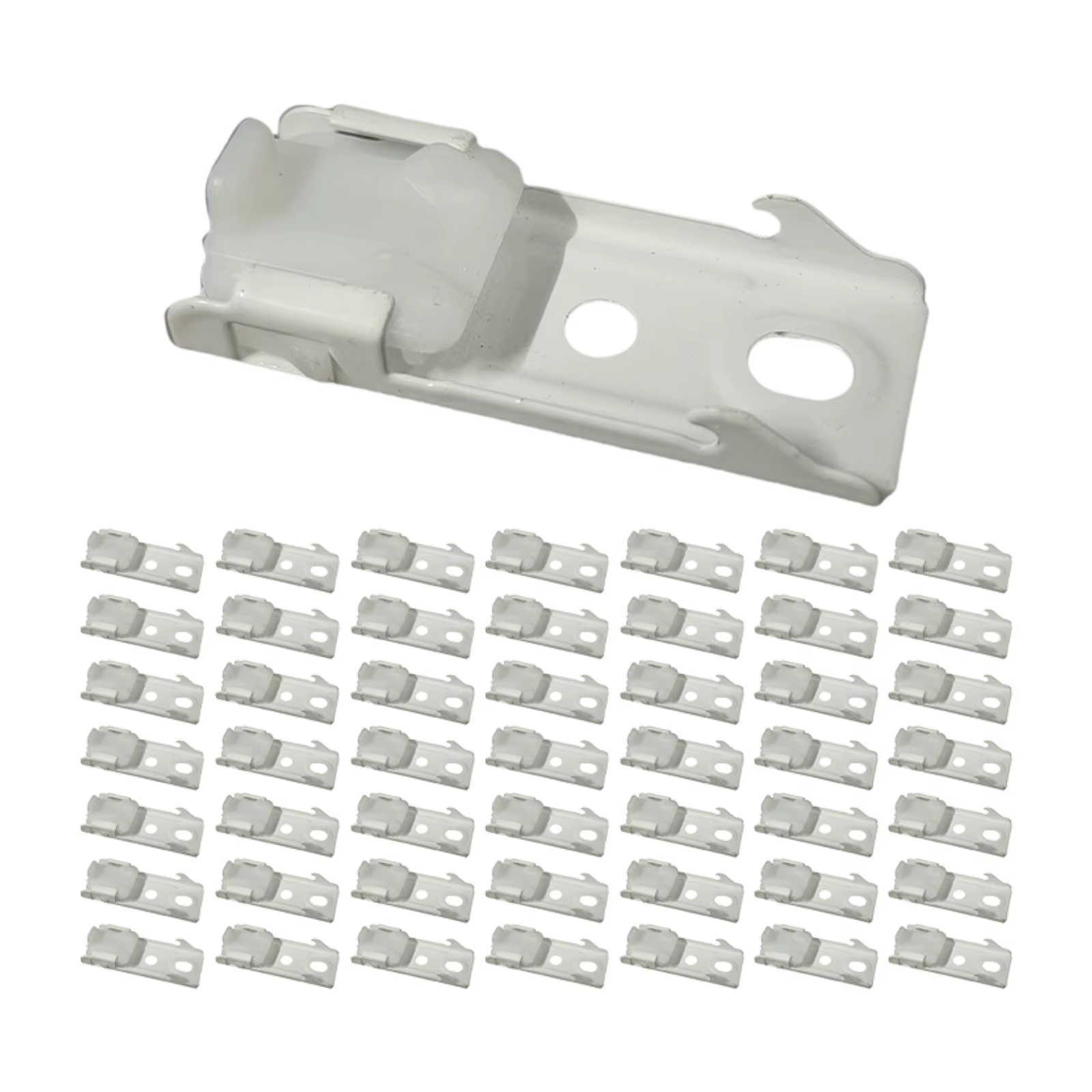 Soporte riel cortina blanco hierro – Compatible 18-20mm - imagen 4