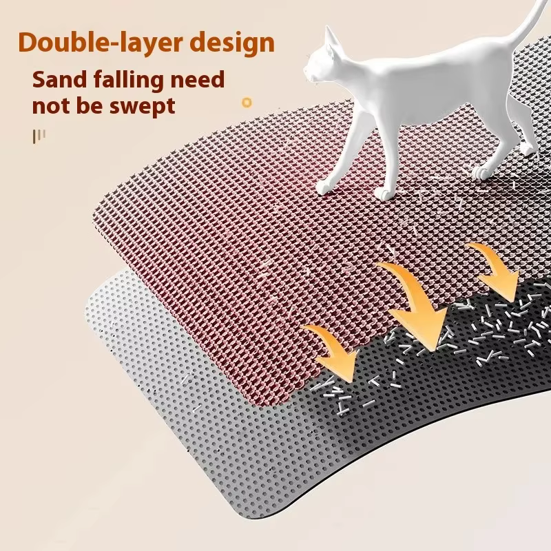 Alfombra Atrapadora de Arena para Gatos – Antideslizante y Lavable - imagen 4