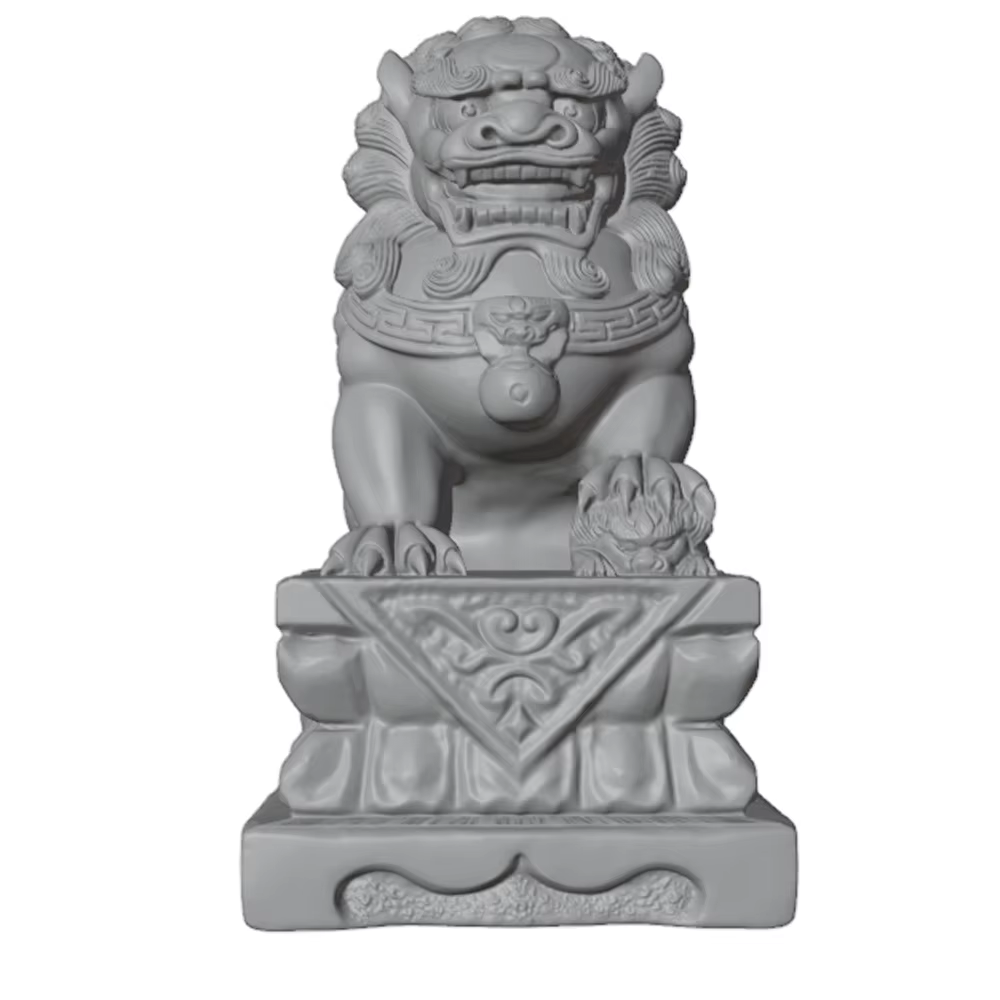 Figura de resina en miniatura sin colorearvista frontal