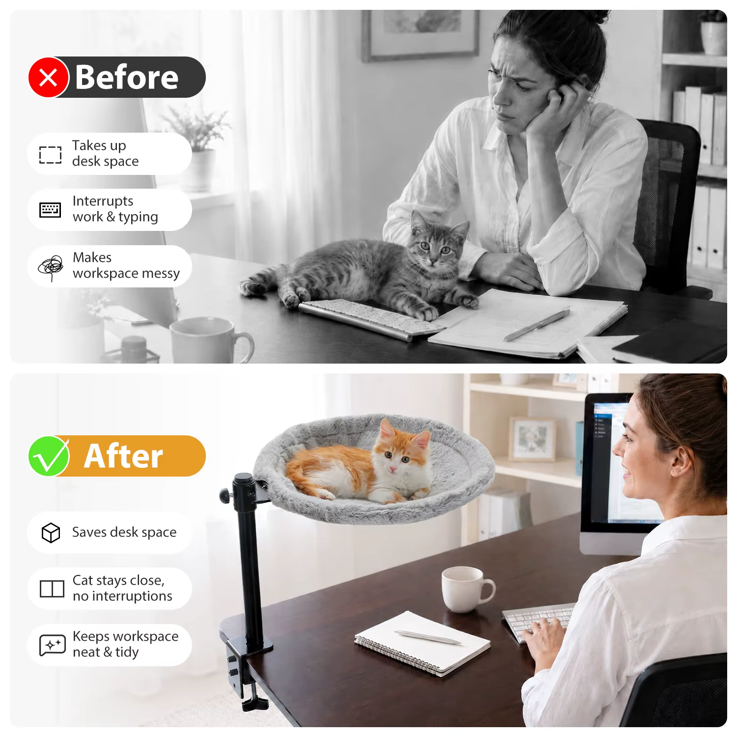 Hamaca giratoria 360 grados para gatos