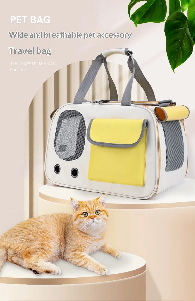 Bolsa de bandolera para mascotas, vista general