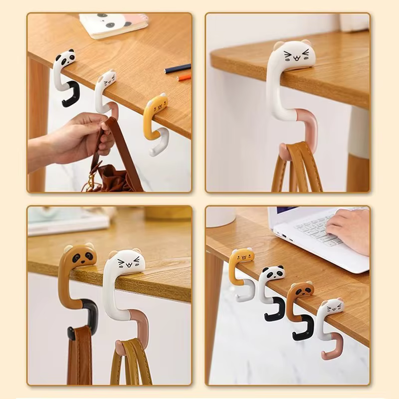 Gancho portátil para bolso diseño mascotas – Mesa y pared