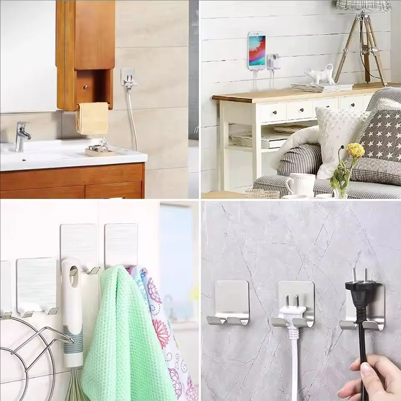 Soporte maquinilla de aseo inox para gato y perro, organizador de baño - imagen 3