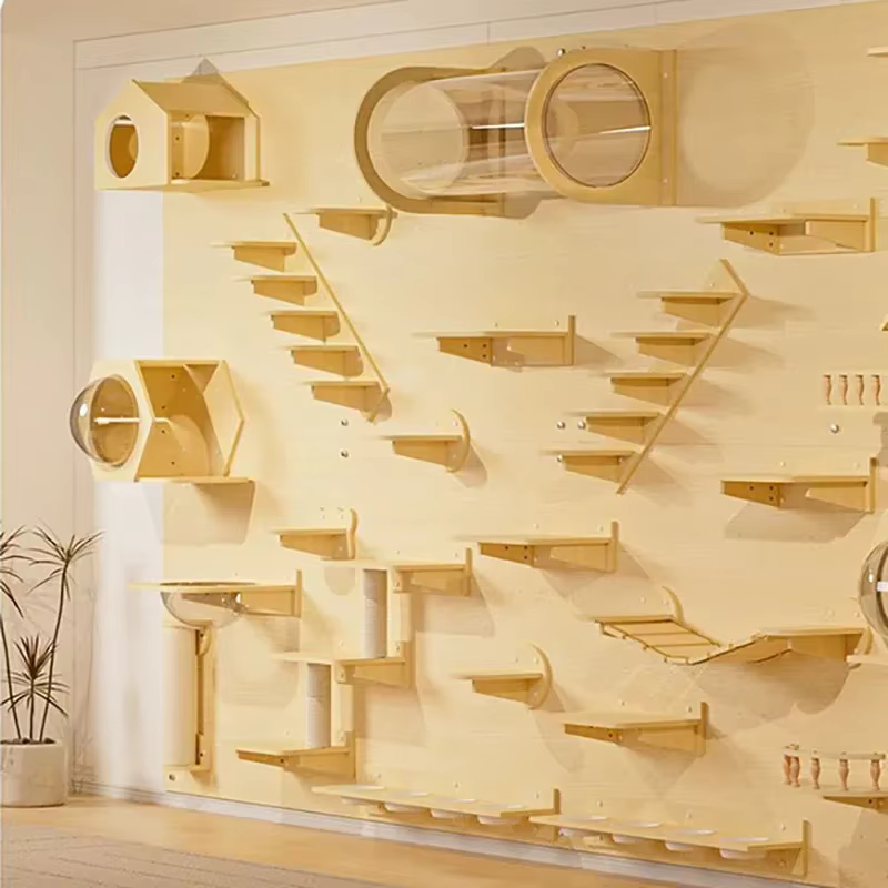 Escalada para gatos en pared con sisal, hamaca y plataforma - imagen 3