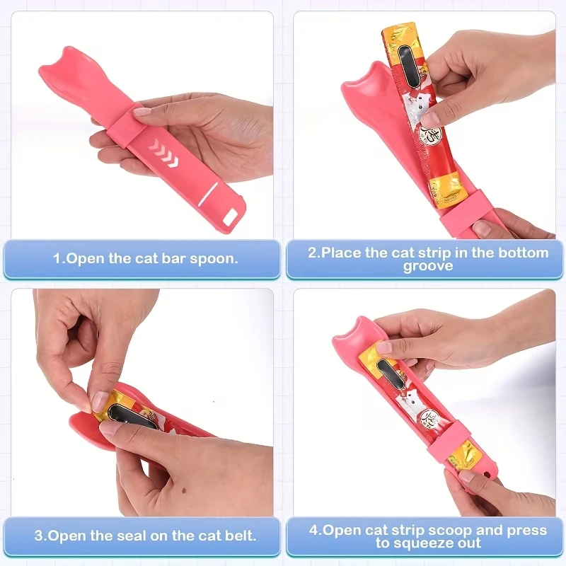 Alimentador cuchara dispensadora de golosinas líquidas para gatos - imagen 3