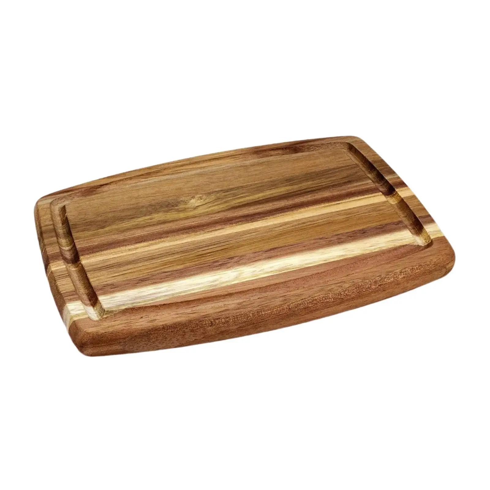 Tabla de cortar acacia 3 en 1 portátil – Pizza, queso y carne - imagen 3
