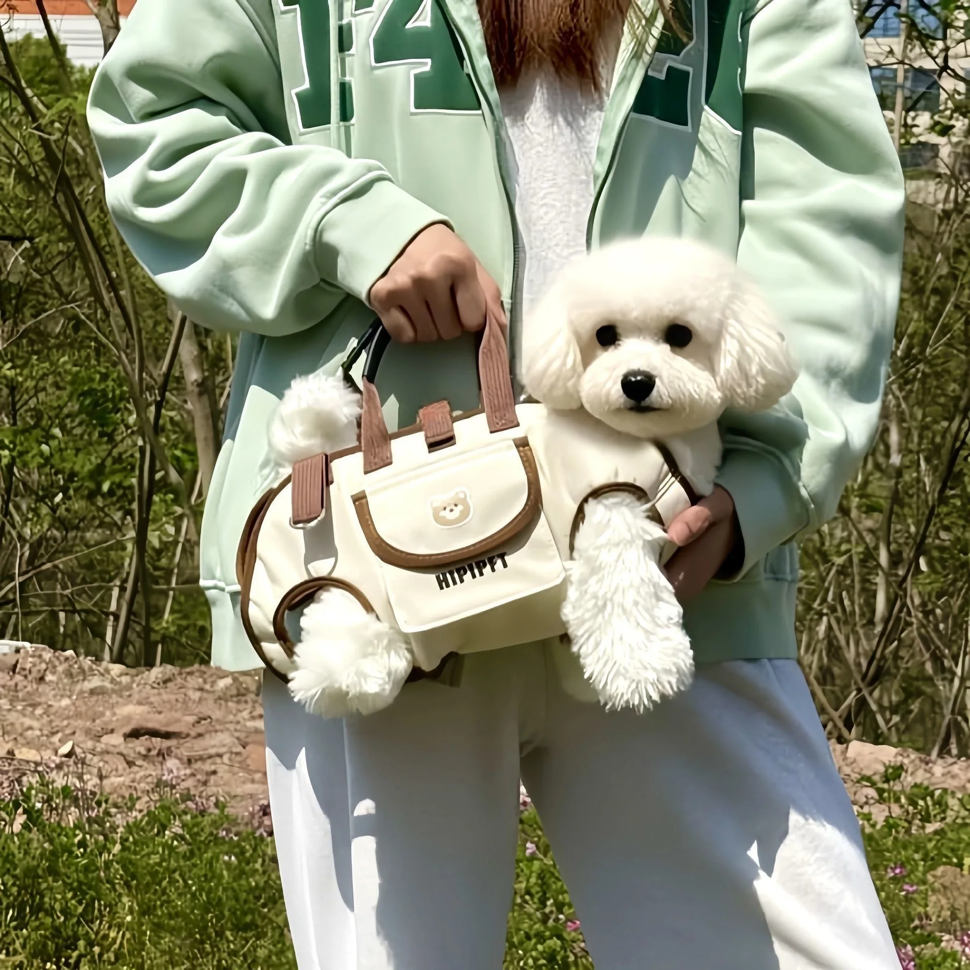 Mochila de transporte transpirable ligera para gatos y perros - imagen 5