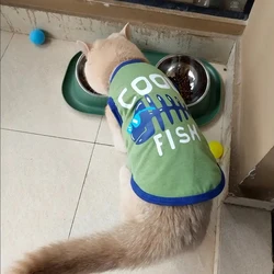 Camiseta de Algodón para Gato Sphynx – Chaleco Estampado de Letras