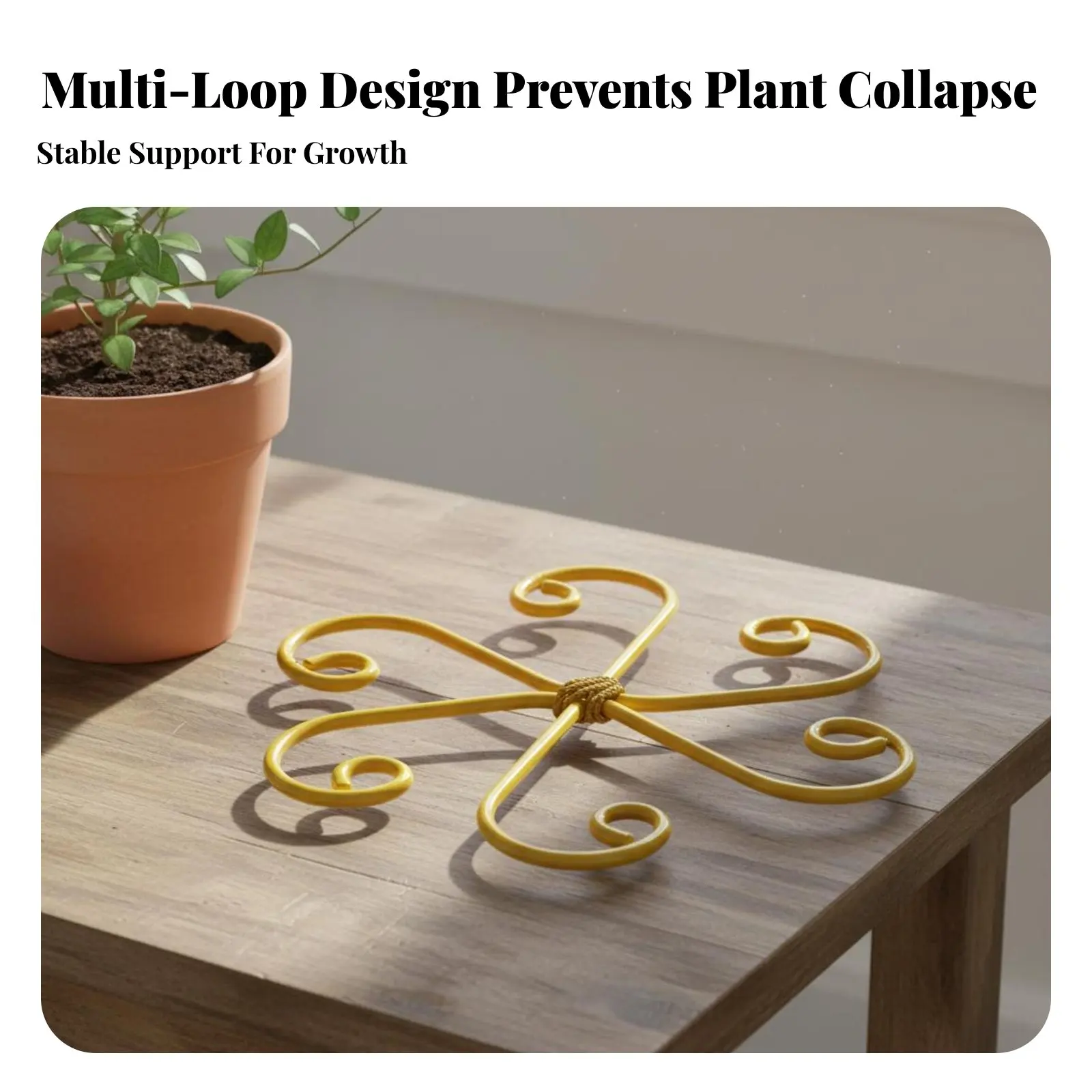 Soporte decorativo loto de hierro dorado para macetas, para gatos - imagen 5