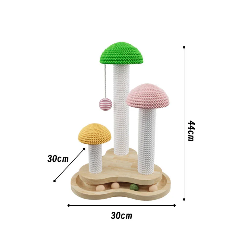 Rascador vertical para gatos de sisal: escalada y juego resistente - imagen 2