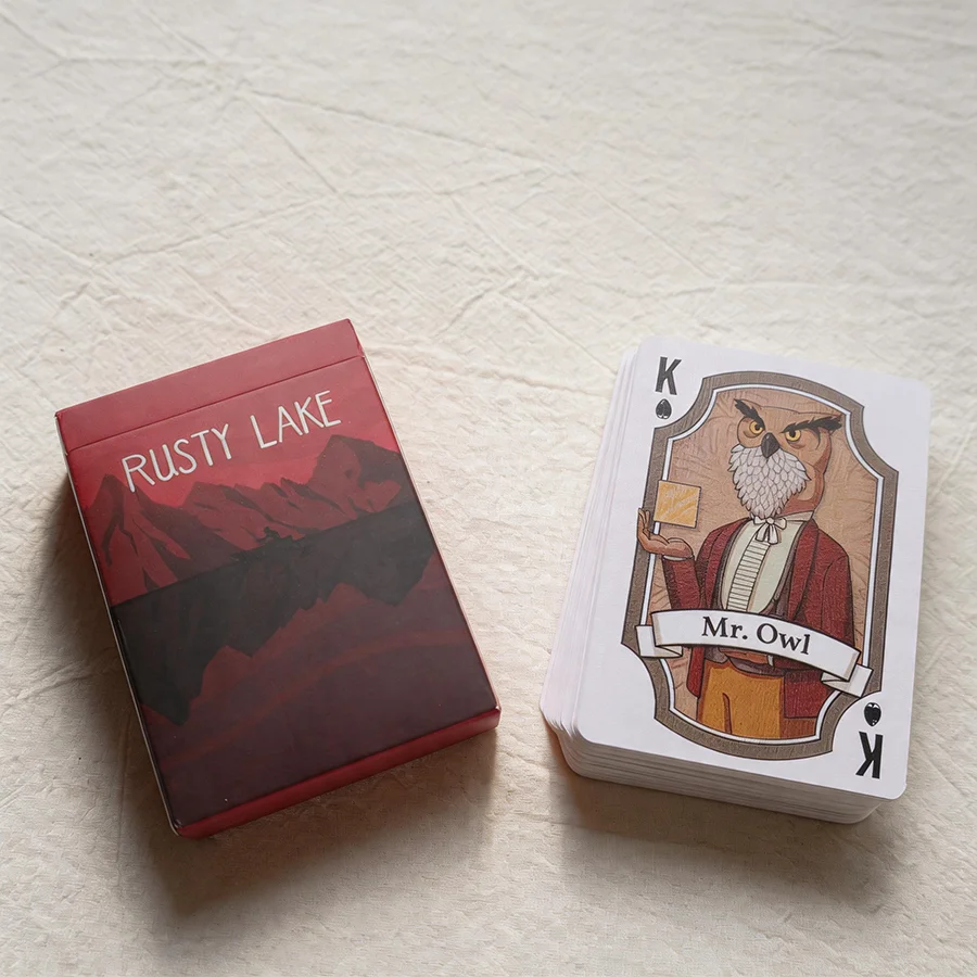 Cartas de póquer vintage con dibujos de animales – juego familiar - imagen 2