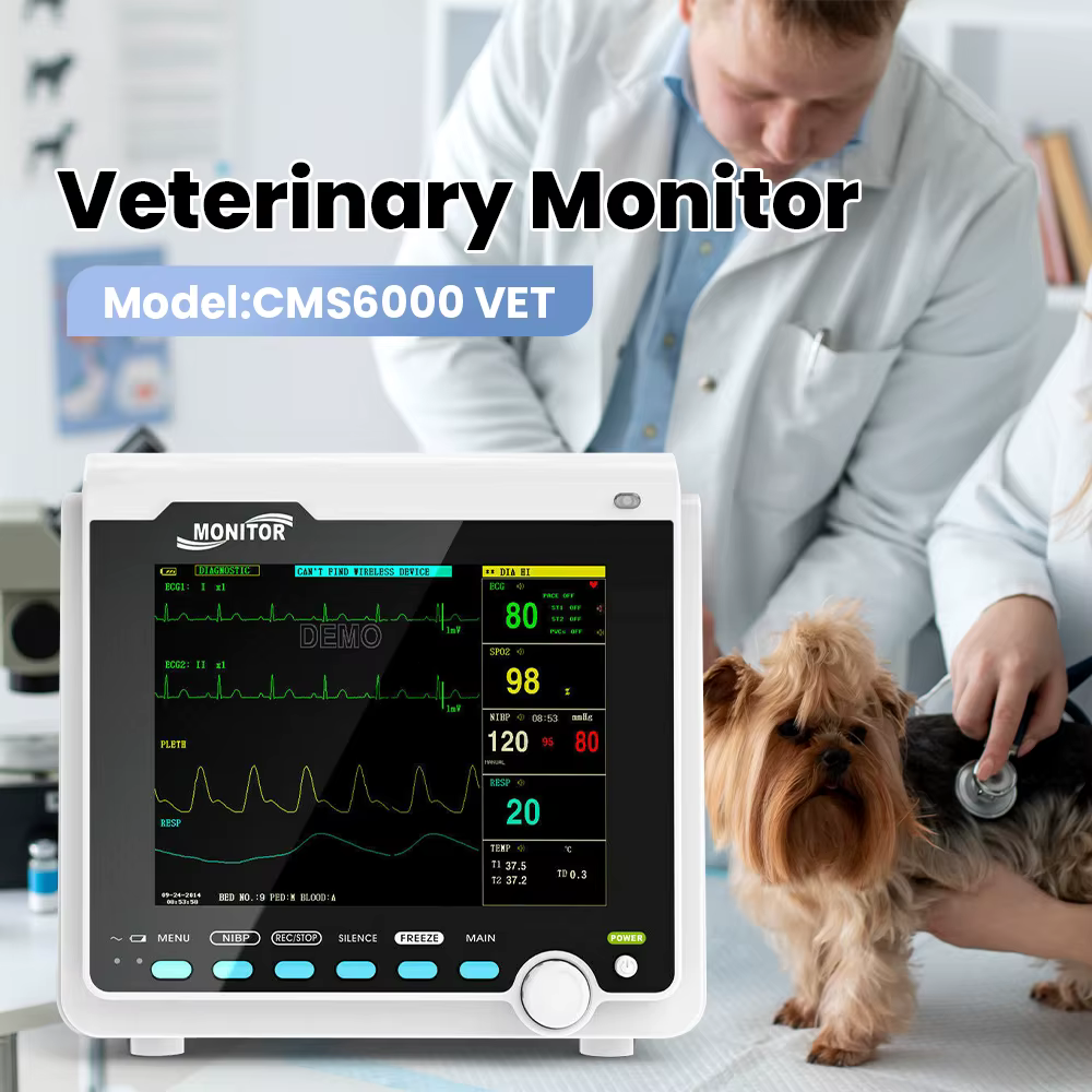 Monitor de Signos Vitales Veterinario Portátil ECG NIBP SPO2 – Máquina Multiparámetros - imagen 4