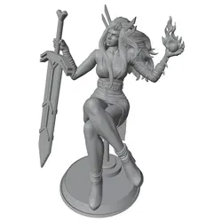 Kit figura DIY de resina gris, modelo sin montar