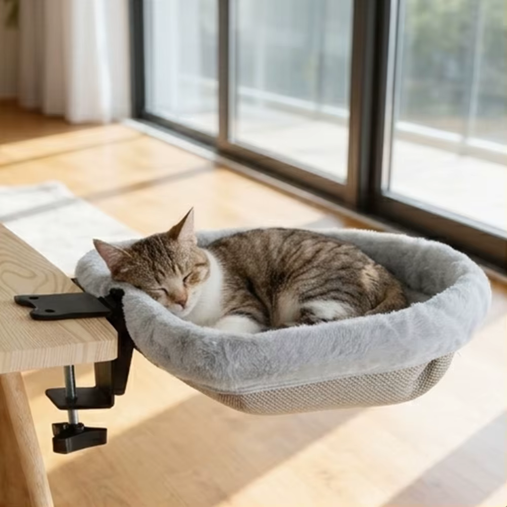 Hamaca ajustable para gatos: cama colgante de felpa suave acogedora - imagen 2