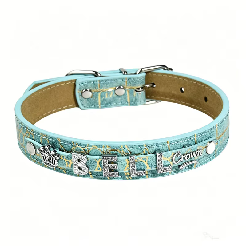 Collar personalizado con nombre para perro y gato – Efecto cocodrilo - imagen 3