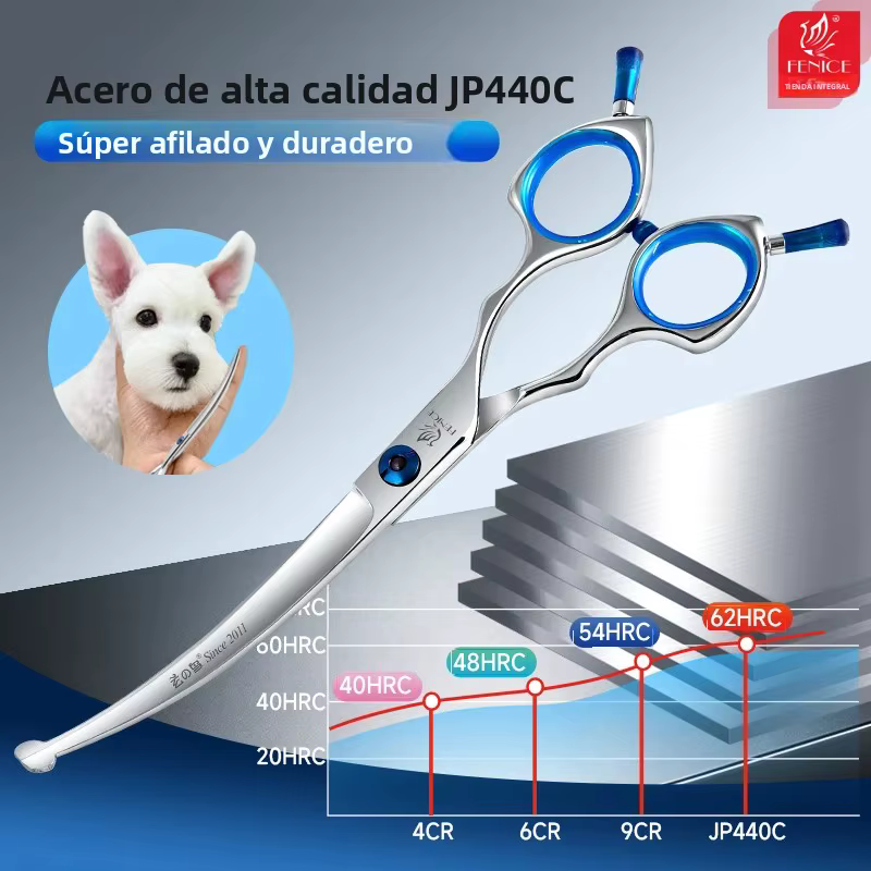 Tijeras Curvas de Seguridad Fenice para Gatos y Perros - imagen 4