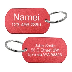 Placa Identificación Perro Grabada Aluminio – Etiqueta Militar Personalizada