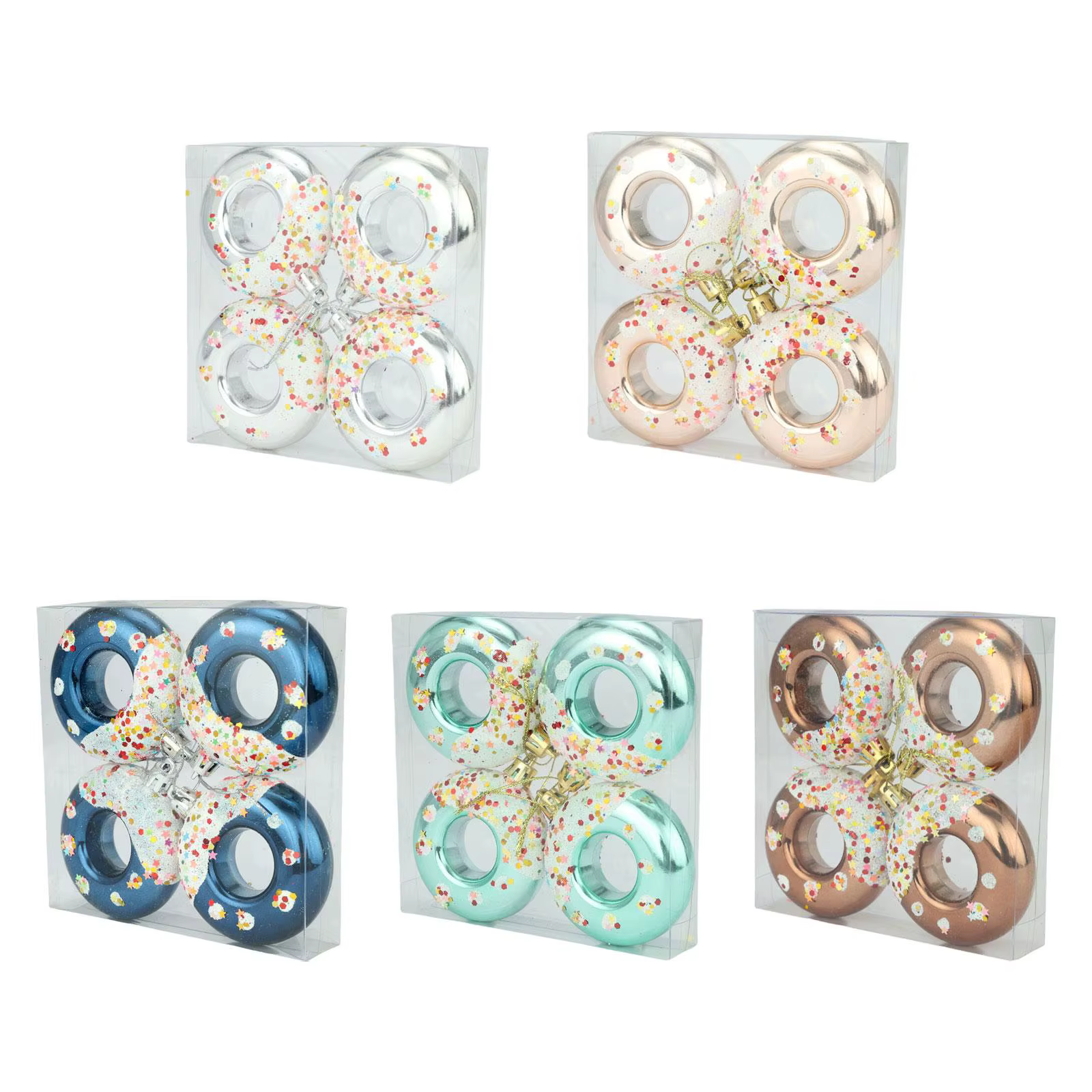 Adornos navideños colgantes con forma de donut - imagen 3