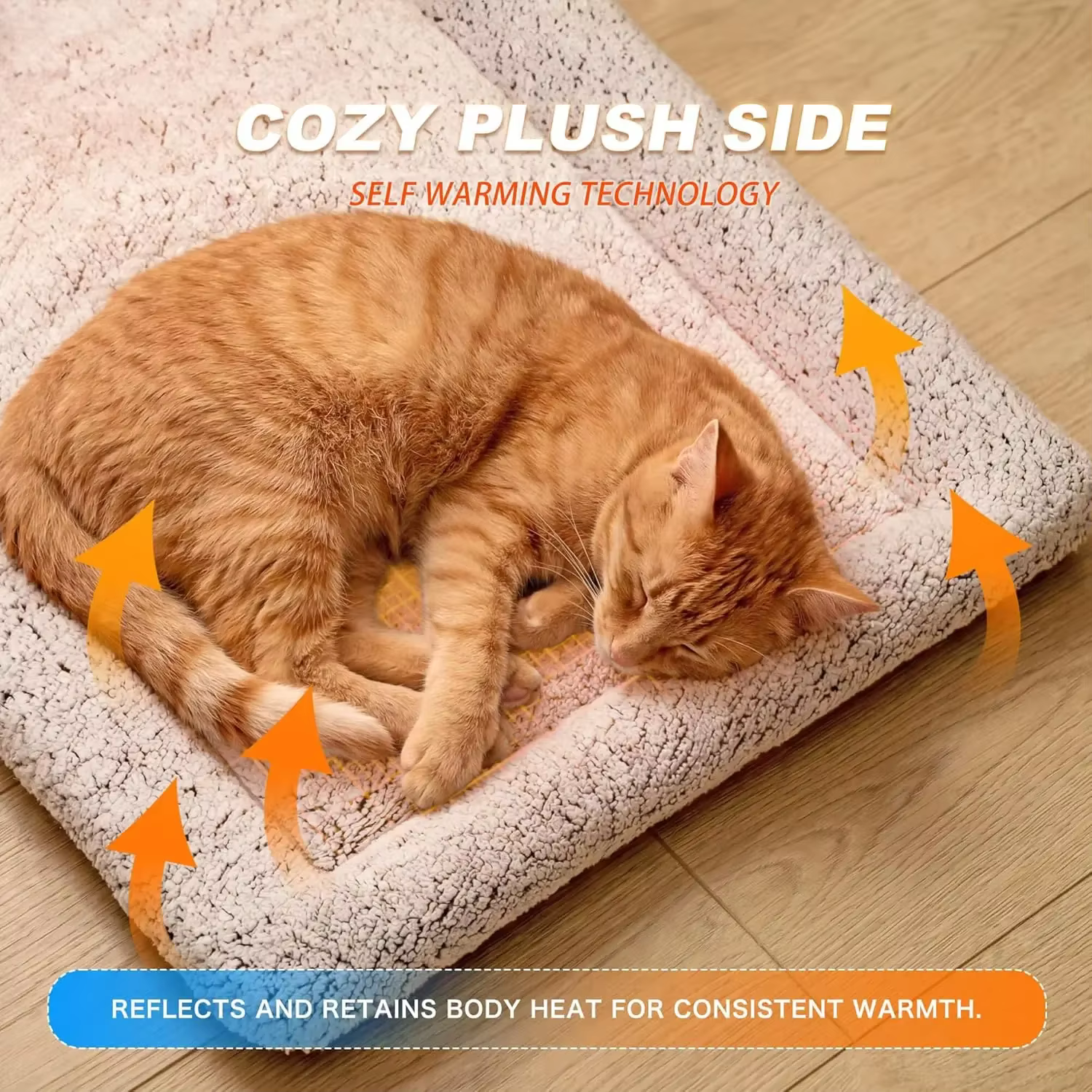 Alfombra reversible para gatos y perros de interior