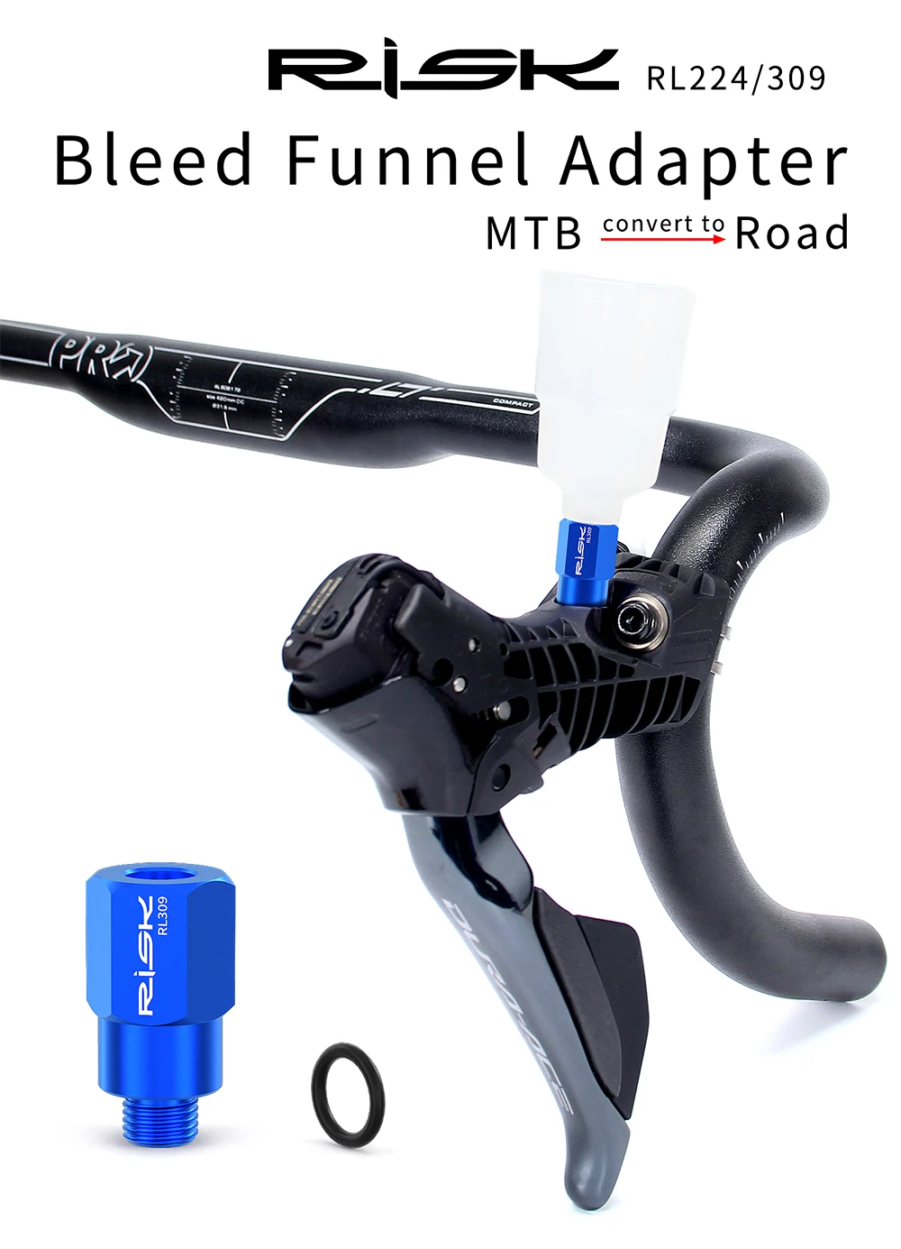 Adaptador de embudo MTB a carretera