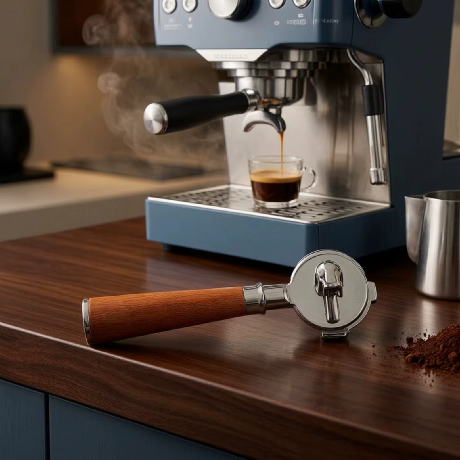 Portafiltro 58 mm con boquilla – Mango sólido apto lavavajillas, ideal baristas caseros - imagen 3