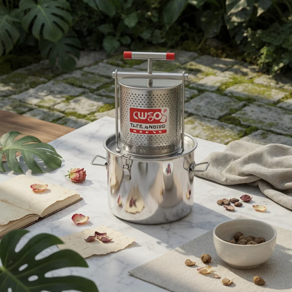 Prensa jugo manual acero inoxidable con contenedor – Extractor mesa - imagen 4