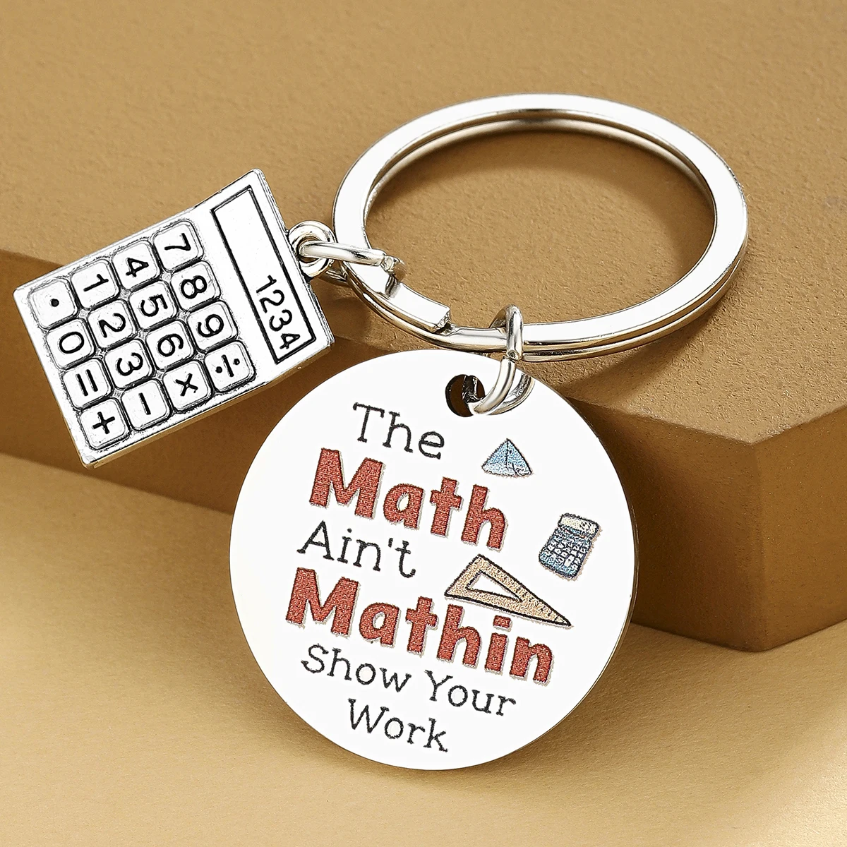 Llavero personalizado para profesores de matemáticas