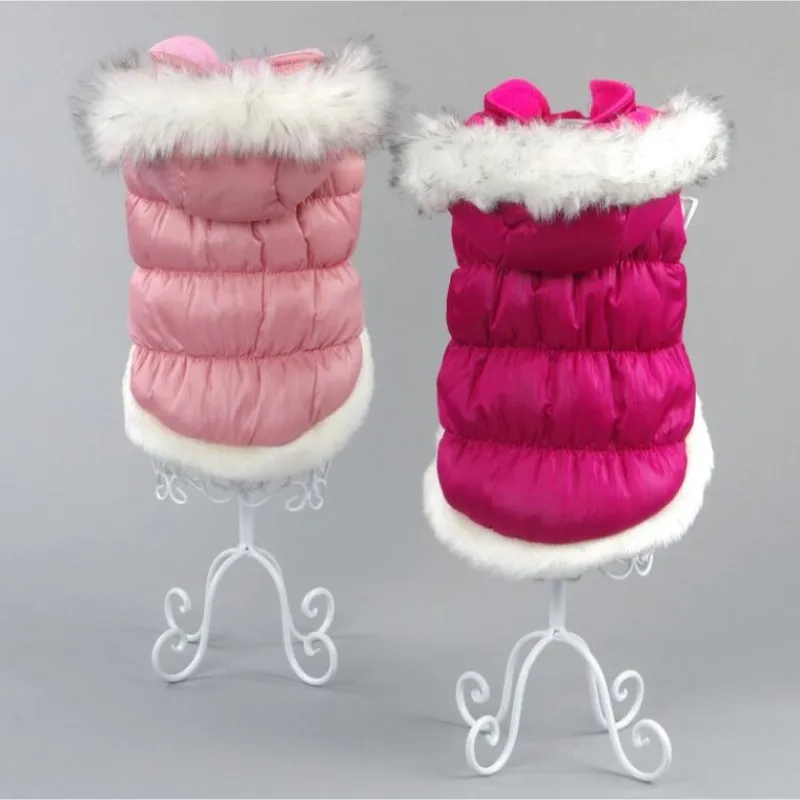 Abrigo acolchado con capucha para perros y chaqueta cálida para gatos - imagen 5