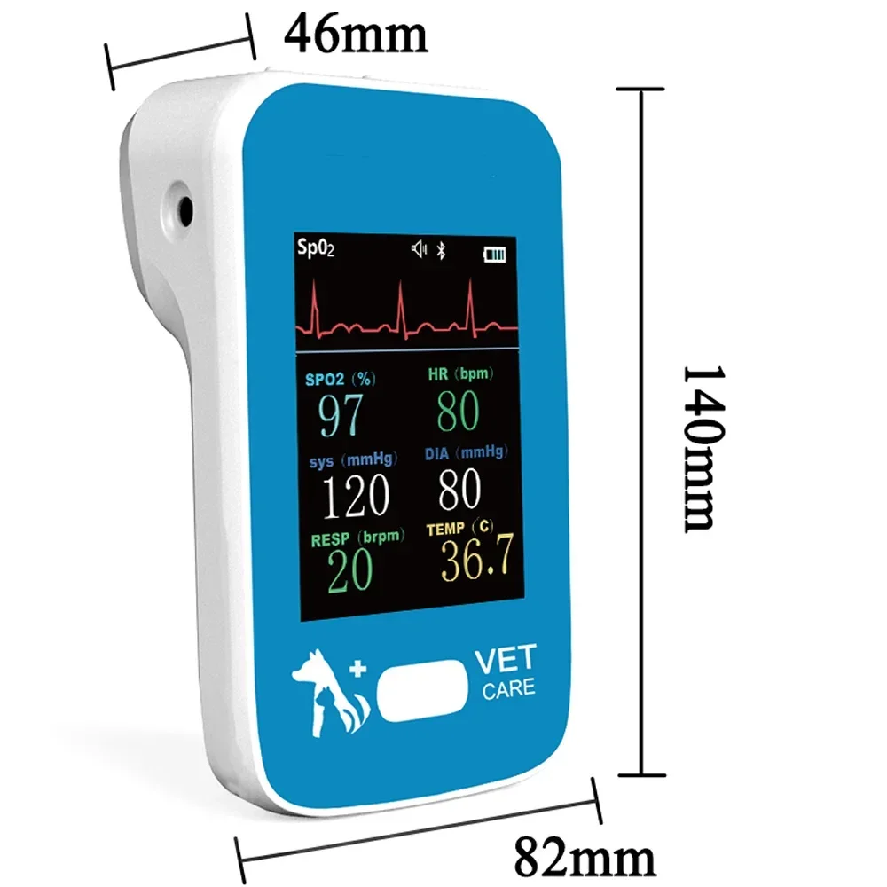 Monitor veterinario junto a sus accesorios