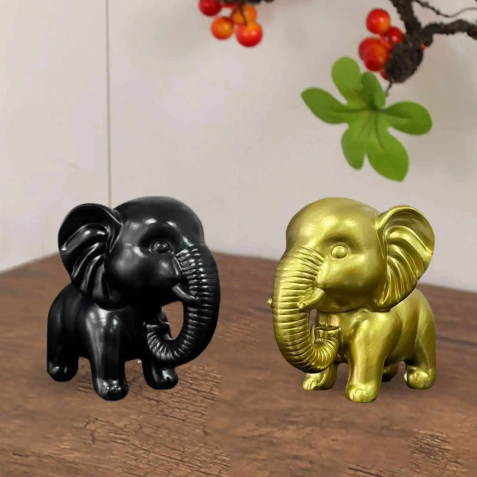 Figura Decorativa de Elefante en Resina para Mesa y Estantería - imagen 3