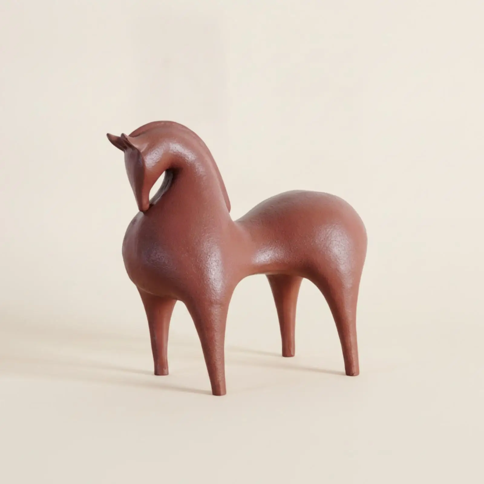 Escultura abstracta caballo resina moderna para decorar hogar - imagen 4