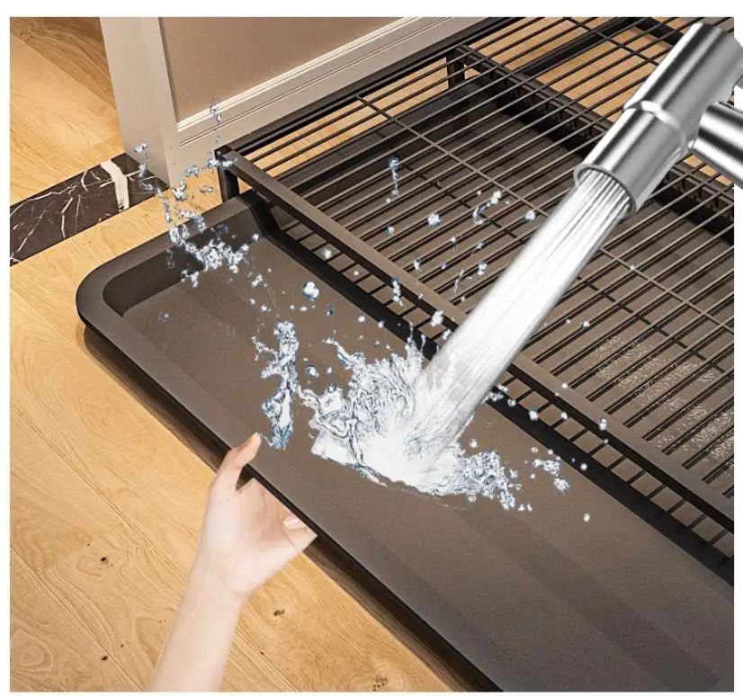 Inodoro con caja de arena para perros grandes