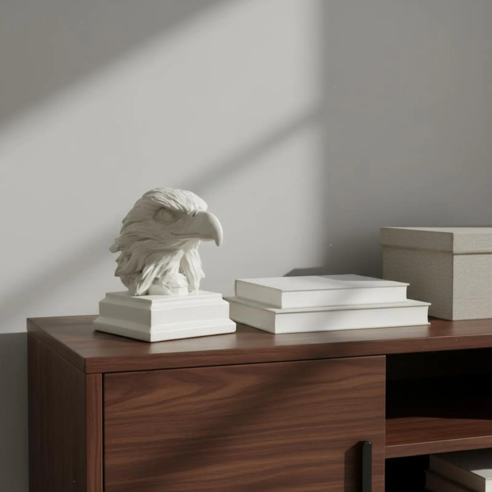 Estatua decorativa de raptor realista en resina para estante - imagen 5