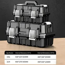 Caja de Herramientas Plegable 3 Niveles Extraíble – Organizador para Taller