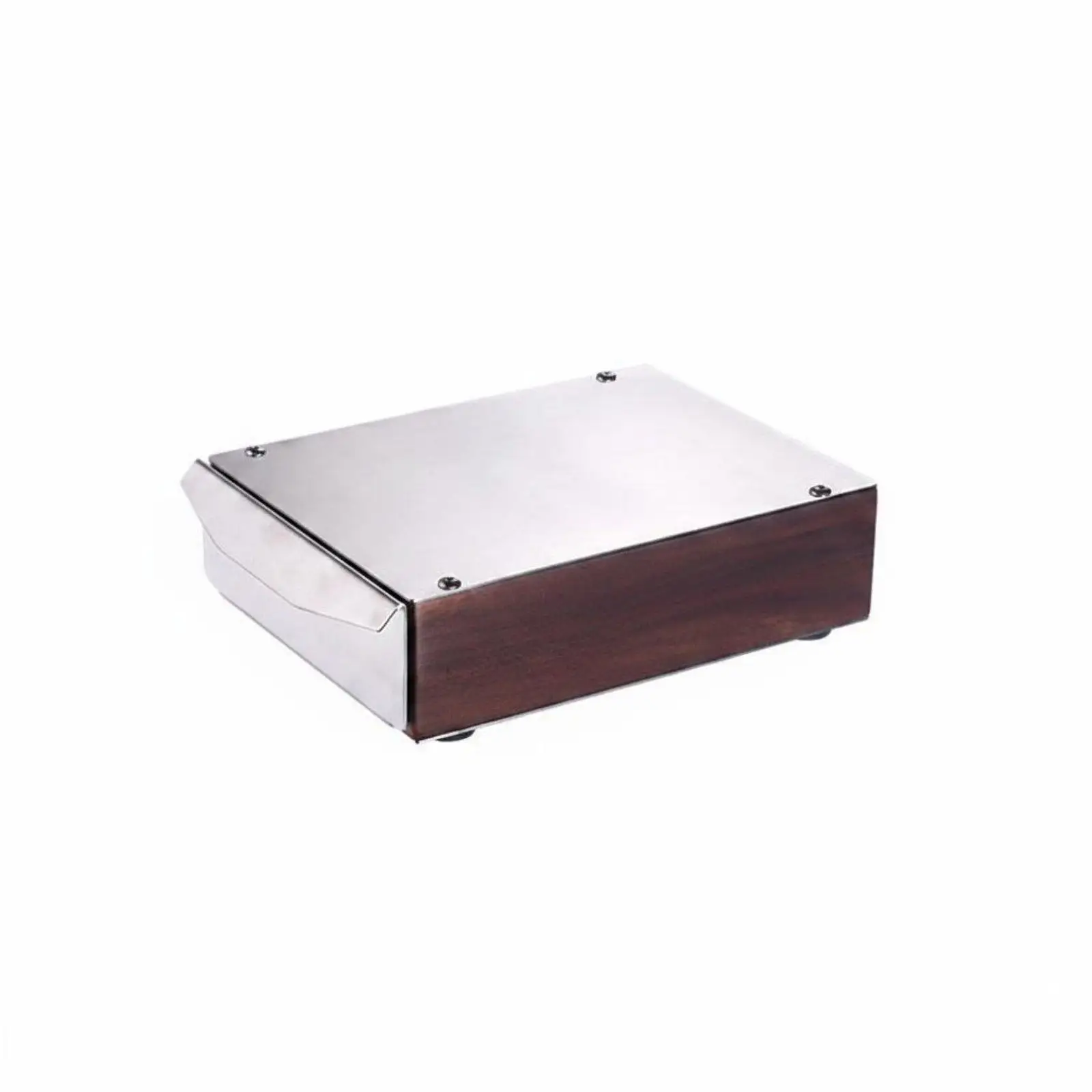 Contenedor posos café espresso con cajón – Estilo nogal - imagen 2