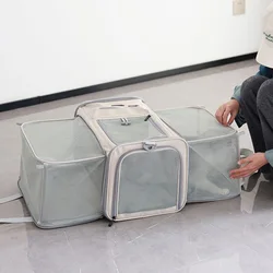 Bolsa de transporte para gatos y perros pequeños, expandible