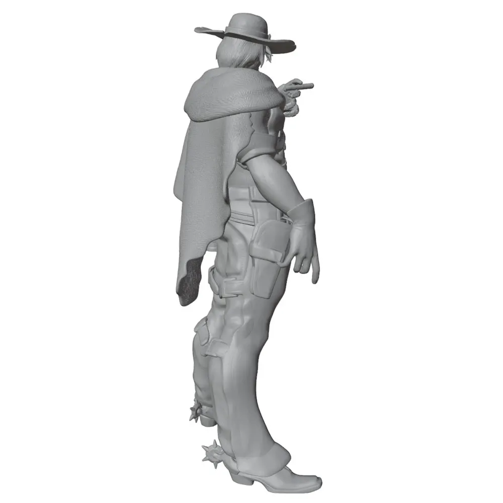 Figura de vaquero en resina para colección western