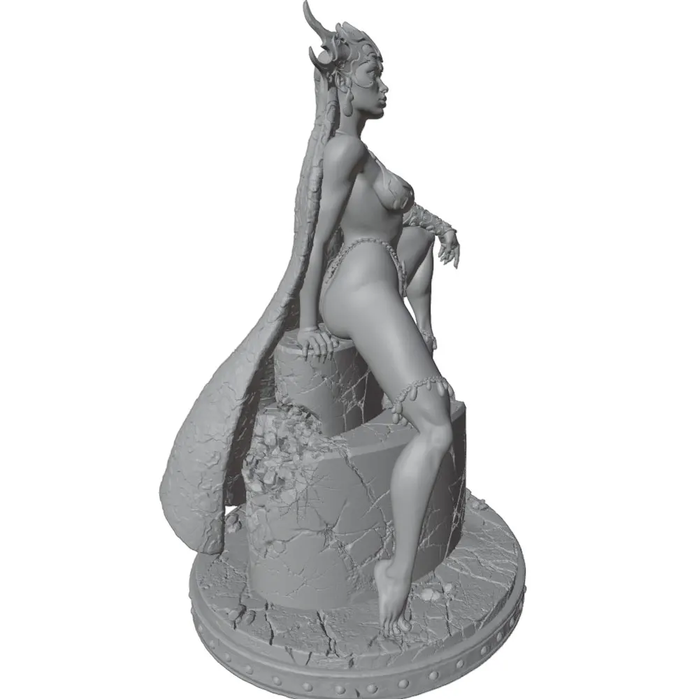 Figura de mujer en resina para modelismo, kit 3D sin pintar ni montar - imagen 3