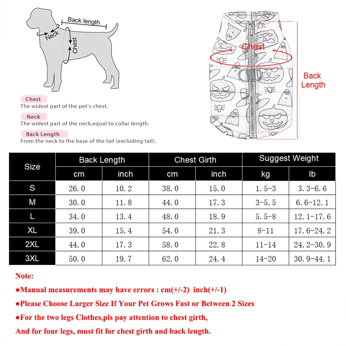 Abrigo Halloween impermeable para perros pequeños y medianos calabaza - imagen 4