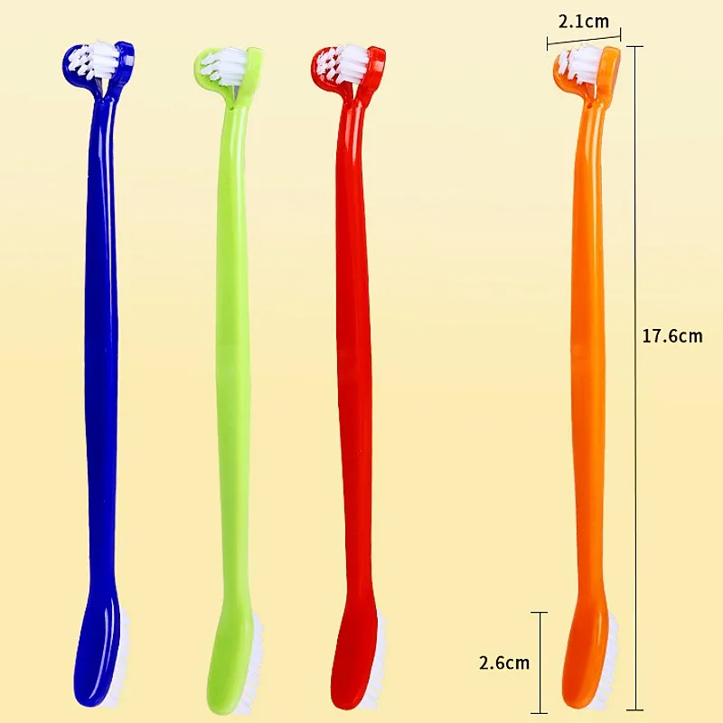 Cepillo de dientes doble para perros y gatos: limpieza bucal - imagen 5