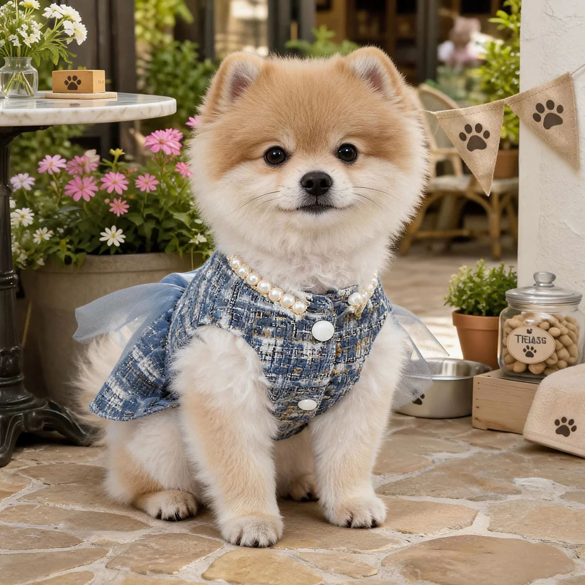 Vestido con lazo para perros pequeños: Chihuahua y Bichón Frisé - imagen 4