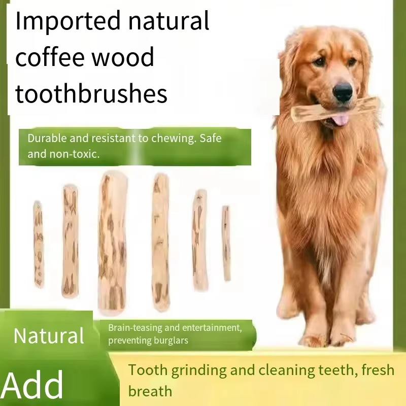 Juguete masticable de madera de café para perros - imagen 2