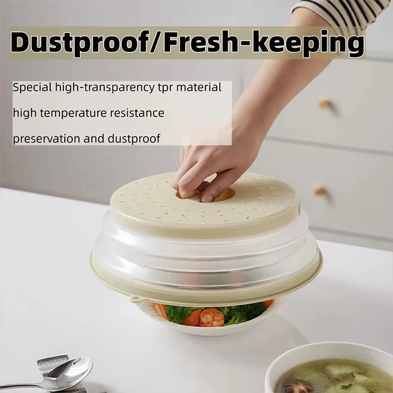 Cubierta antisalpicaduras plegable para microondas – Protector de platos y cuencos - imagen 2