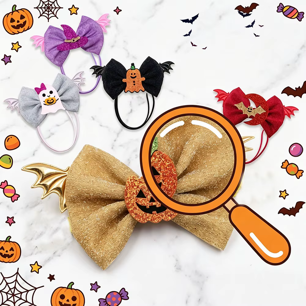 Lazos para perros Halloween con alas de murciélago ajustables - imagen 3