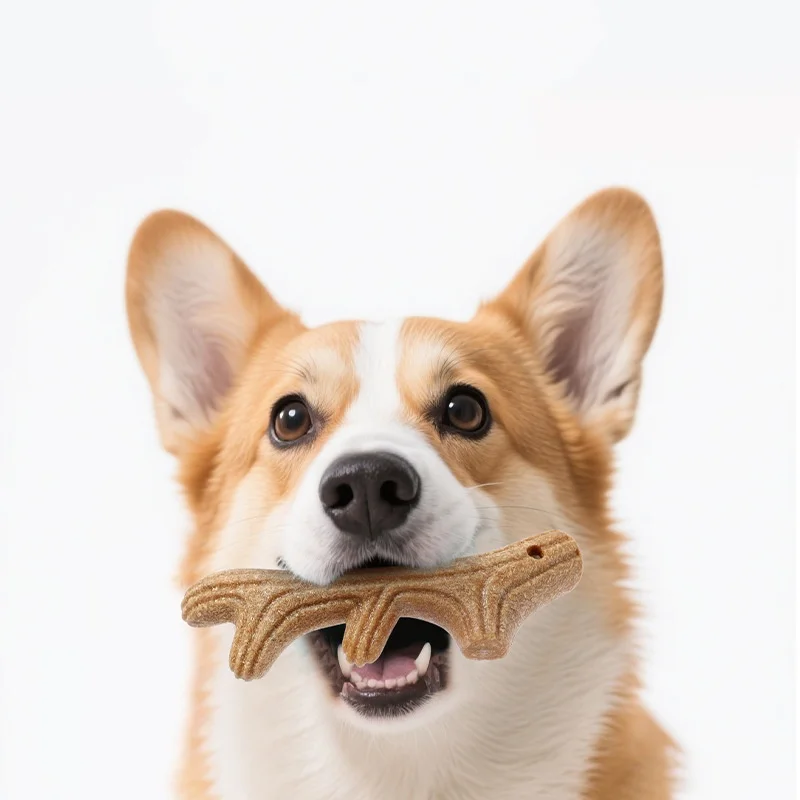 Hueso de Bambú para Perros – Juguete Interactivo de Masticación y Limpieza Dental - imagen 2