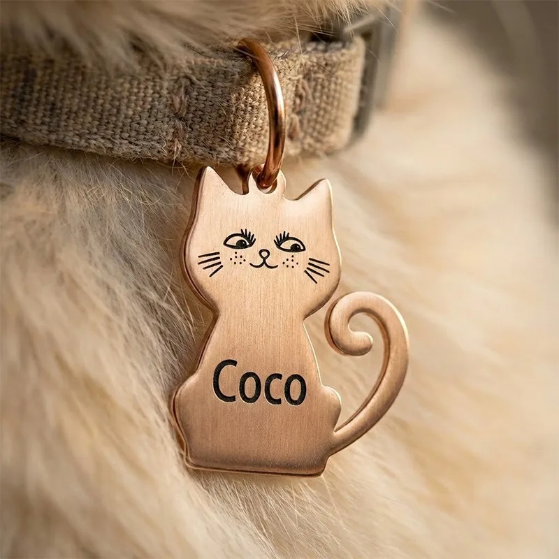 Collar personalizado con placa de identificación para gato y perro - imagen 3