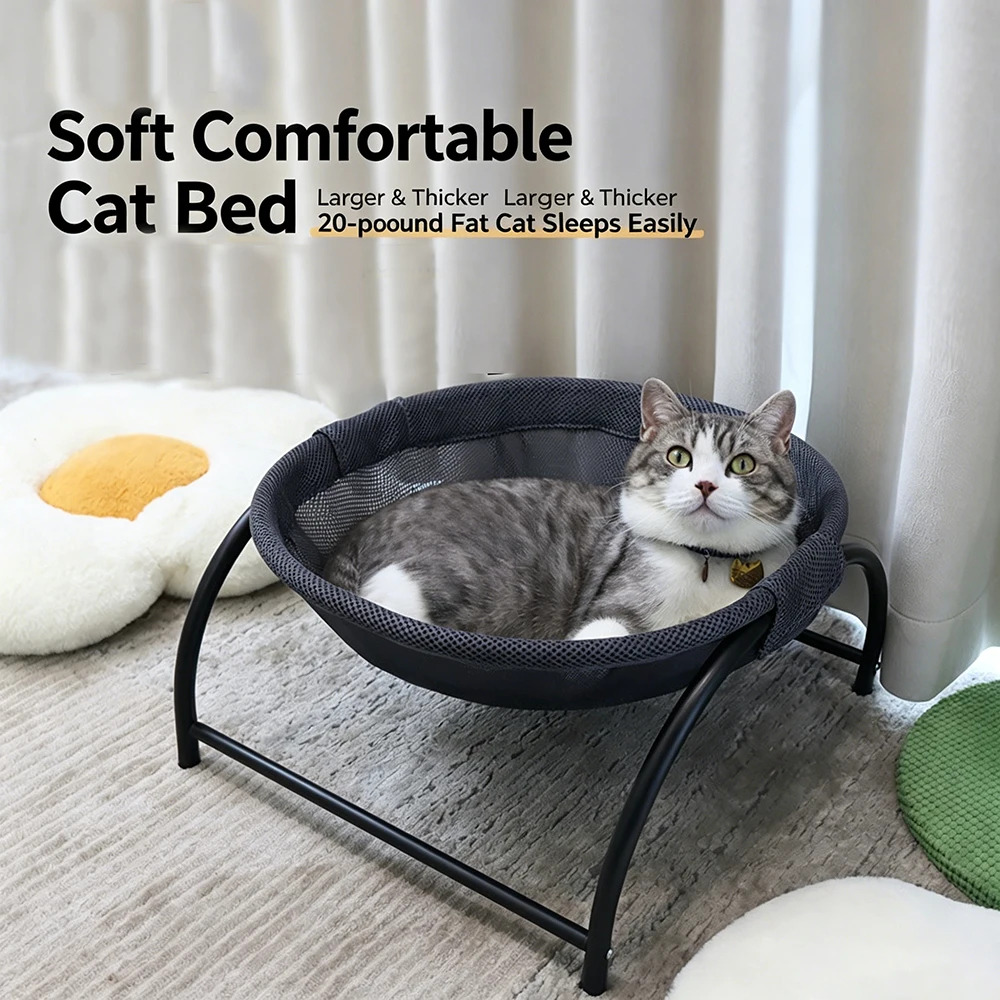 Hamaca para gatos con soporte desmontable transpirable, cama cómoda - imagen 4